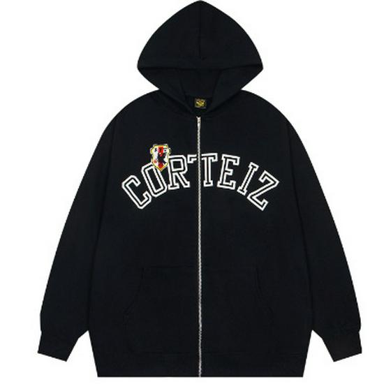 Chaqueta de Invierno Acolchada de Plumas Corteiz Alcatraz con LOGOTIPO Bordado
