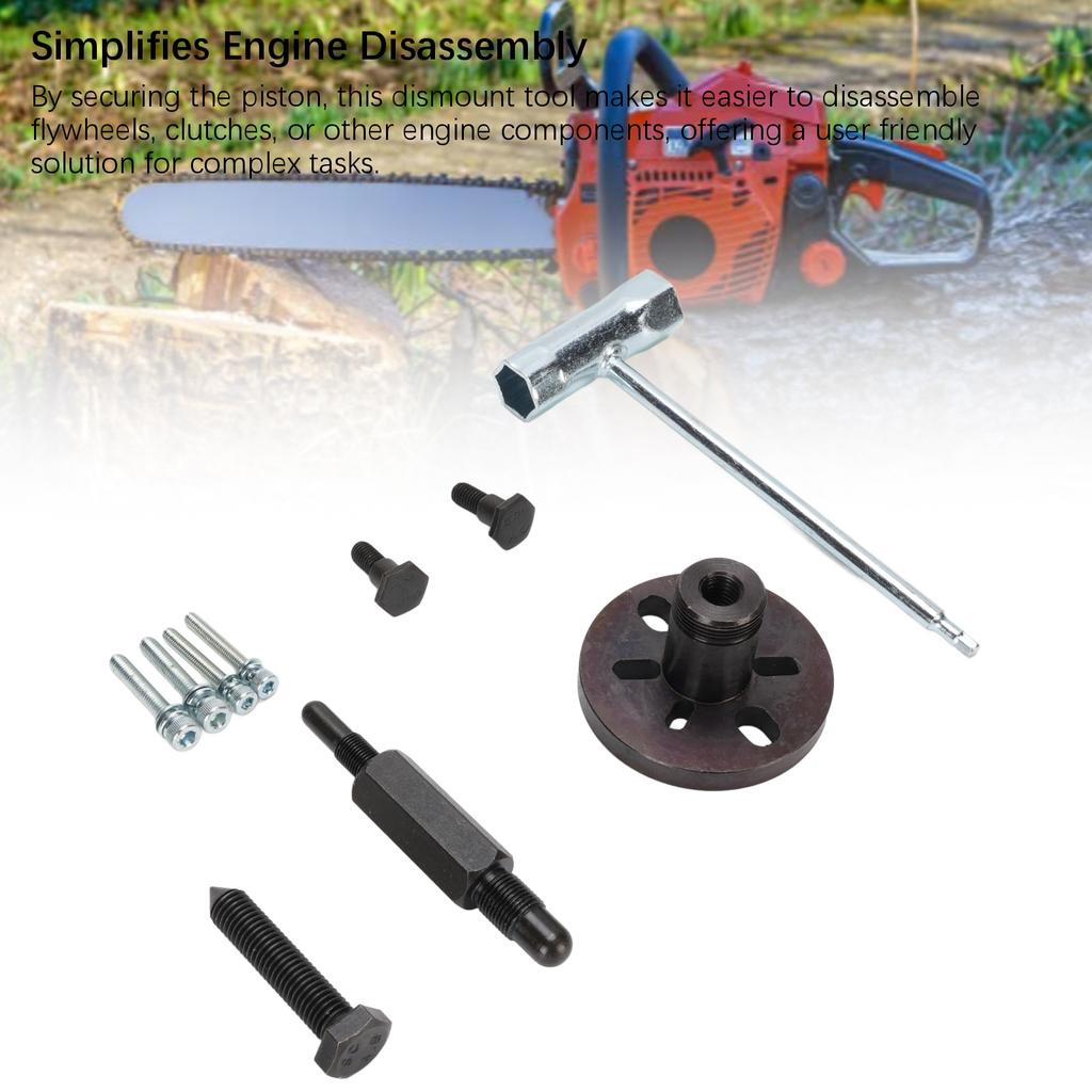 Kolbenstopp Kupplung Schwungrad Demontagewerkzeug Stahl Kettensäge Kupplung Entfernung Demontagewerkzeug für MS070 MS090 für 137 350 61