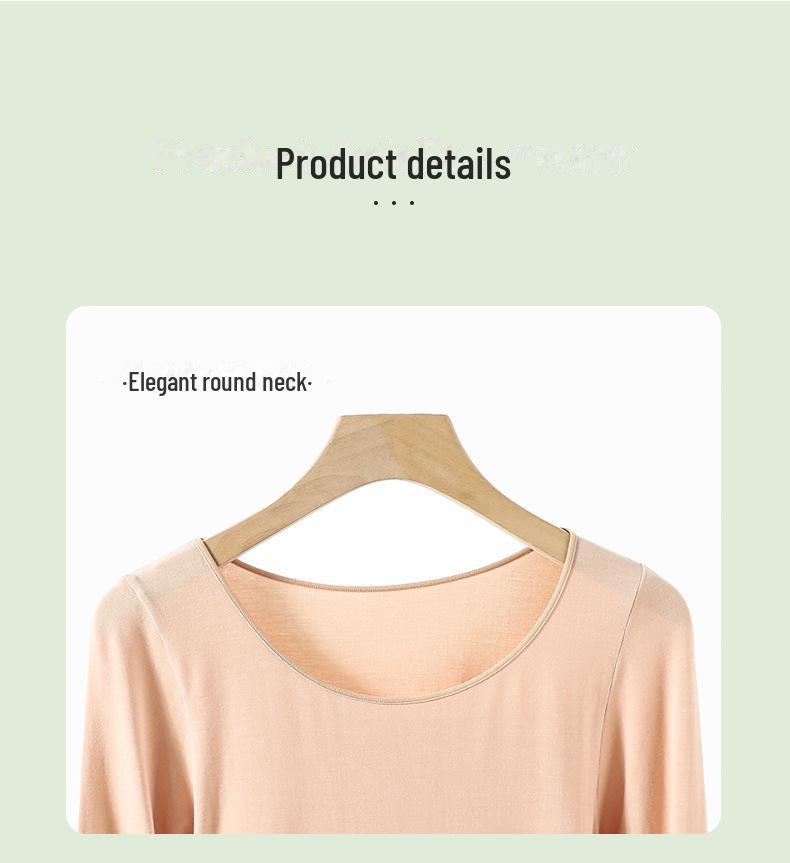 Women's Seamless Thermal Underwear Set: Breathable, Lightweight, and Warm for Autumn and Winter