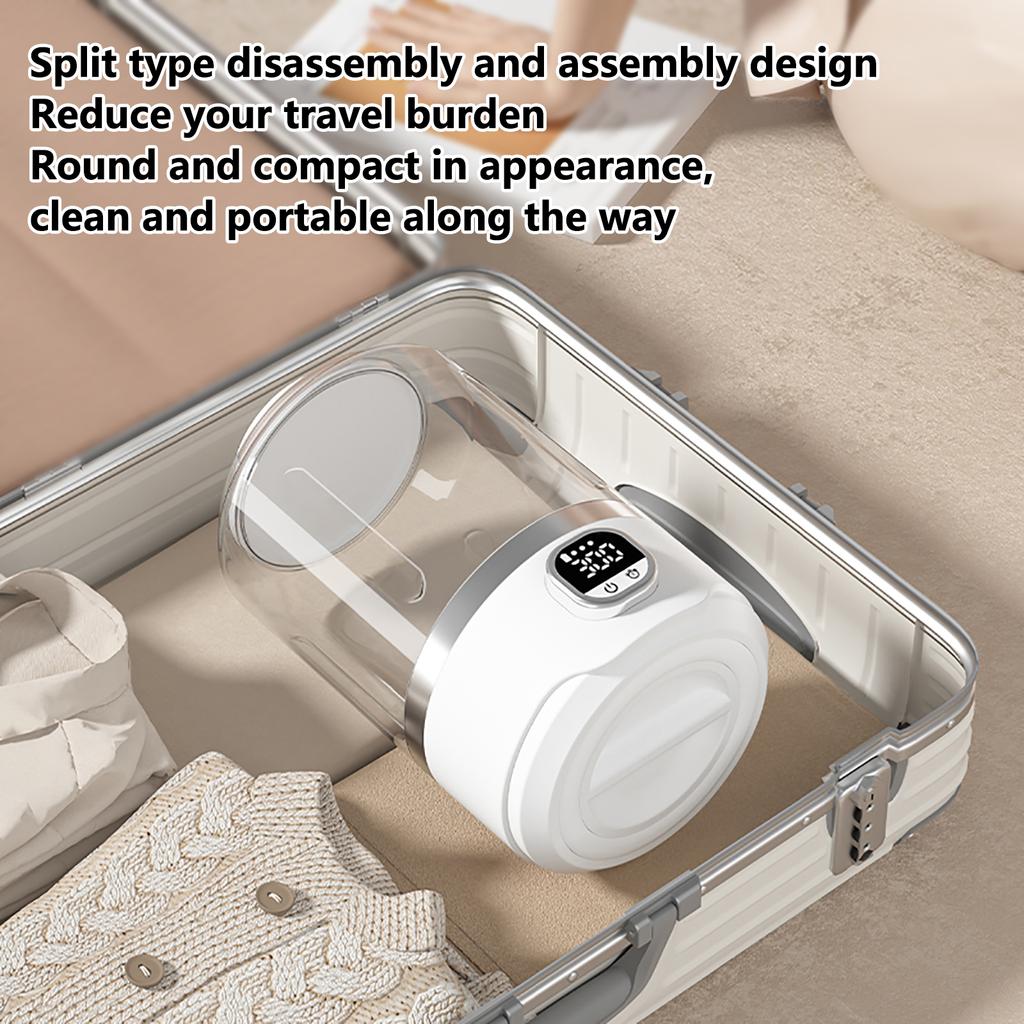4000mAh Portable Automatic mini Washing Machine For Business Travel Home Outdoor Camping Laundry of Underwear Socks