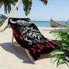 Fierce Viking Saga Essence Print beach towel, quick drying, suitable for travel, outdoor sports, jogging, the beach and swimming, gift