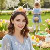 Colorful Rabbit Ears Headband Forest Bunny Ears Hair Hoop Exquisite Easter Garland  Children