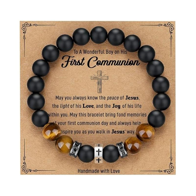 JYL TS Bracelet  Men's Hexagon Cross Eye Adjustable Invokes Protection