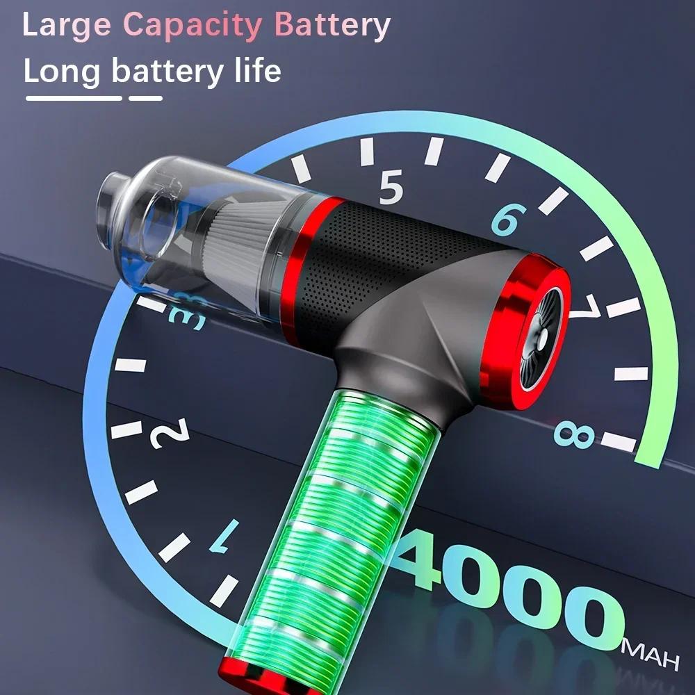 SZUK Mini Car Vacuum Cleaner Strong Suction Cleaning Machine Wireless Handheld Portable Cleaner and Keyboard for Car Home