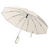 New Buckle Umbrella, Fully Automatic, Portable, Enlarged, Thickened, Reinforced, Night Light, Reverse Folding