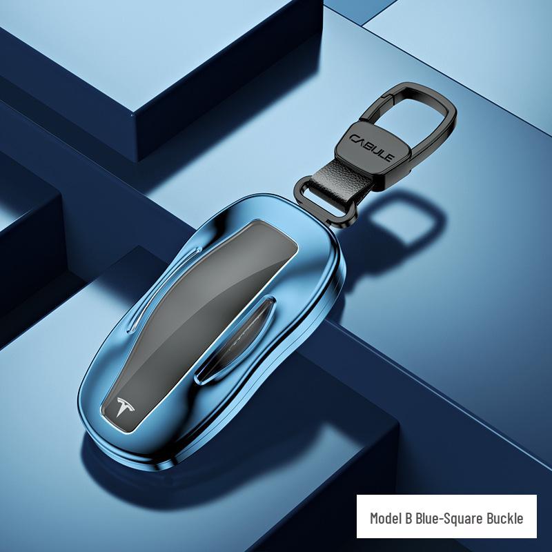 

Tesla Model X/3 Key Shell: Aluminum Alloy Full-Wrap Cover with Buckle