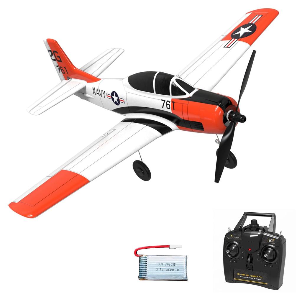 Volantex New Spitfire RC Plane EPP 400mm Wingspan RC Fighter One Key Aerobatic 2.4G 4CH RTF RC Plane