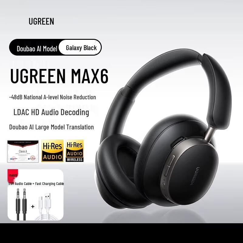 

UGREEN Max6 Active Noise Cancelling Wireless Gaming Headphones