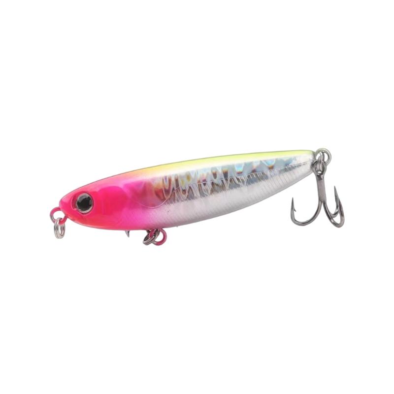 Hard Baits Topwater Pencil Popper Fishing Lures with Treble Hook Saltwater Walk The Dog Artificial Baits