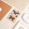 SenseAGE Cable Clips of PU Cute Earphone Cord Cable Management Caramel Brown x 5cm x [Set 5] Leather, Ribbon, Stationery, Clips, Winder, Organizer,
