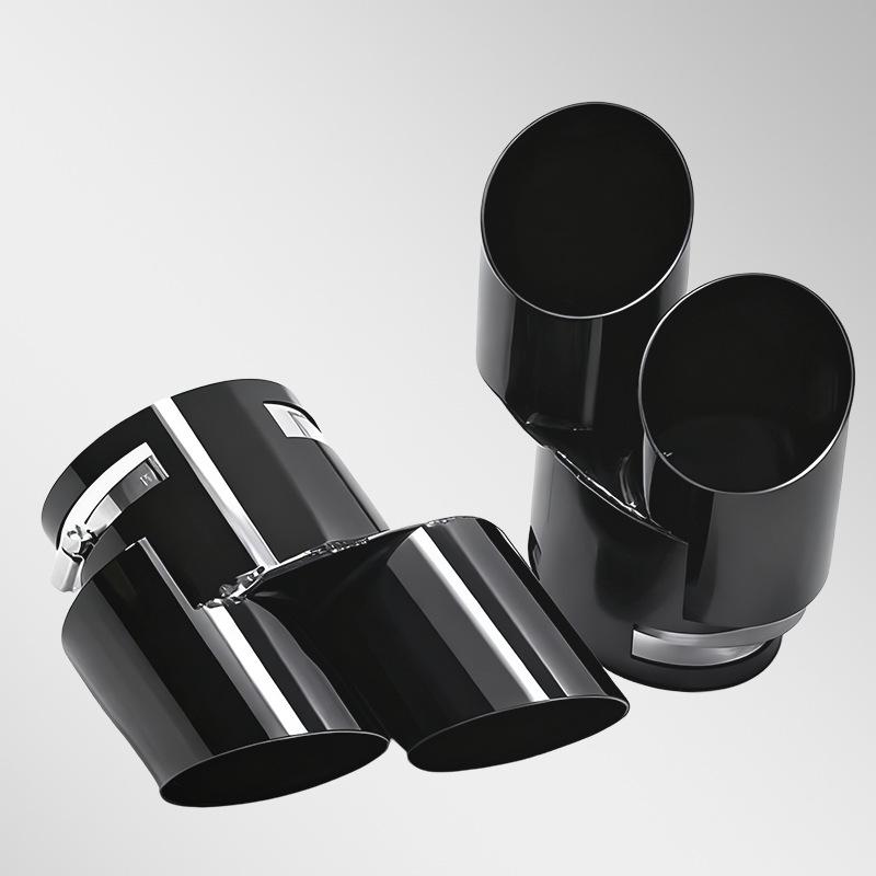 BMW X5 X6 X7 Quad Exhaust Tips G05 G06 G07 Dual Outlet Tail Nozzle Add-on