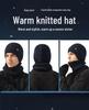 Men's Winter Wool Hat & Scarf Set: Thickened, Ear-Protecting, Cold-Proof, Warm, Knitted, Ideal for Riding