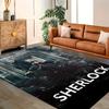 Sherlock Modern Detective Drama Rug for Living Rooms, Bedrooms, Home Décor, and As Gifts.