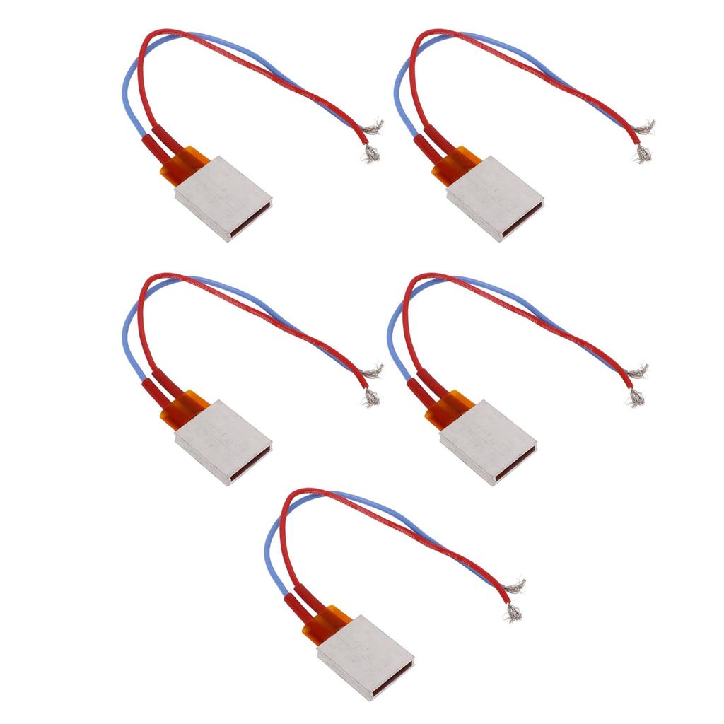 5 st PTC Värmeplatta Konstant Temperatur Snabb Uppvärmning Hög Säkerhet 25x21x5mm 200 celsius Termostatvärmare för