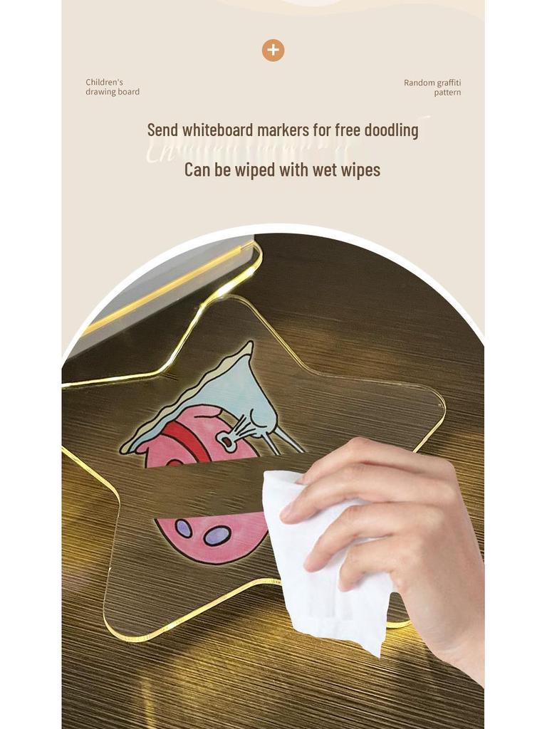 Erasable LED Drawing Board for Kids – Portable Desktop Doodle and Message Board