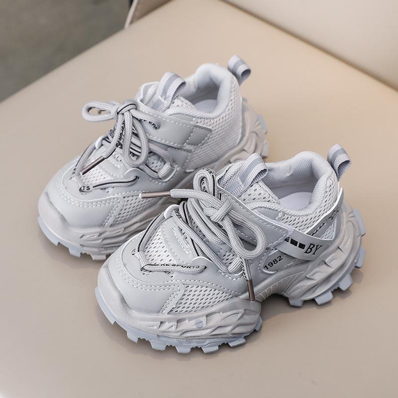 Spring Autumn Kids Breathable Chunky Sneakers Unisex Fashion Running Shoes For Boys And Girls Toddler Athletic Footwear