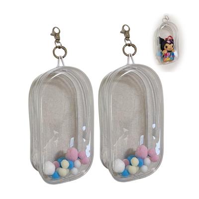 Start Side Oshinui Pouch, Oshinui Pouch, Transparent Ita Bag, Waterproof and Dustproof for Carrying, Doll Bag, Plush Toy, and Outing Display (2 Clear