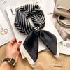 2025 Luxury Fashion Print 70*70cm Silk Square Scarf Women Soft Satin Hairband Neckerchief Tie Female Headband Foulard Bag Ribbon