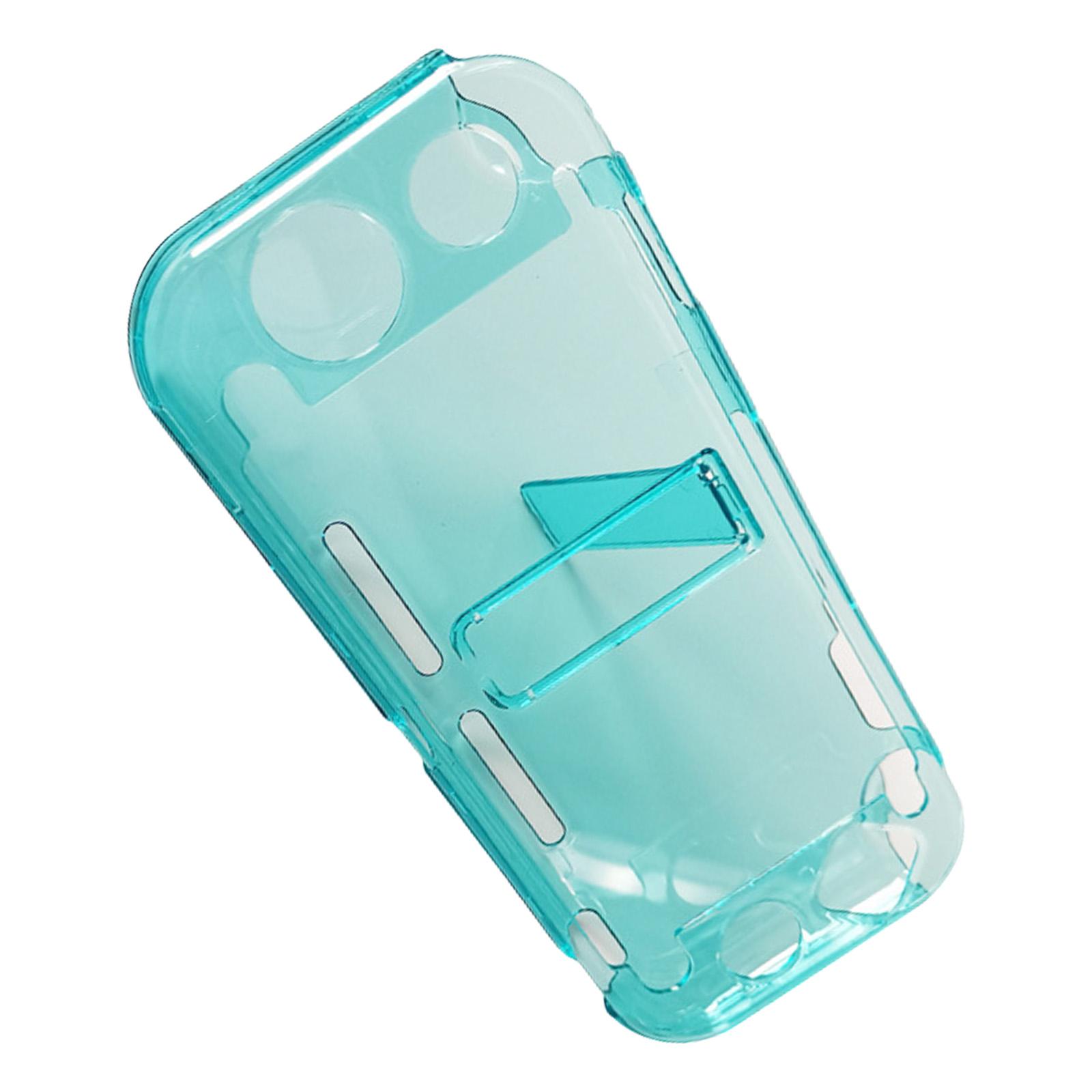 

Прозрачный чехол из ПК для Nintendo Switch Lite, устойчивый к царапинам, прозрачный защитный чехол со встроенной подставкой синий