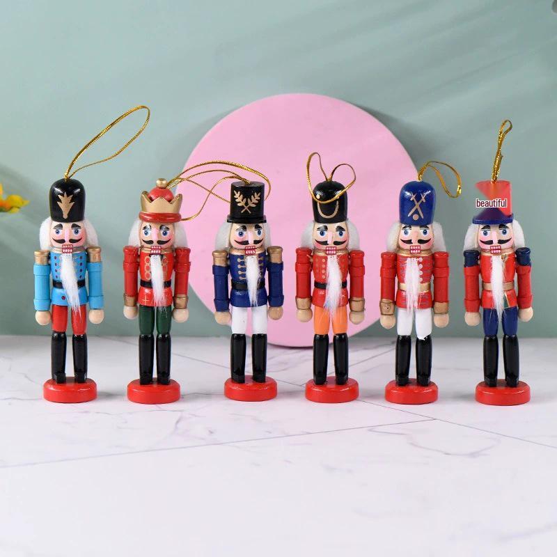 13CM Drumming Nutcracker Soldier Christmas Ornament