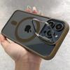 Luxury For Magsafe Magnetic Clear Phone Case For iPhone 17 Air 16 15 14 Plus 13 12 17 Pro Max Stand Glass Lens Protector Cover