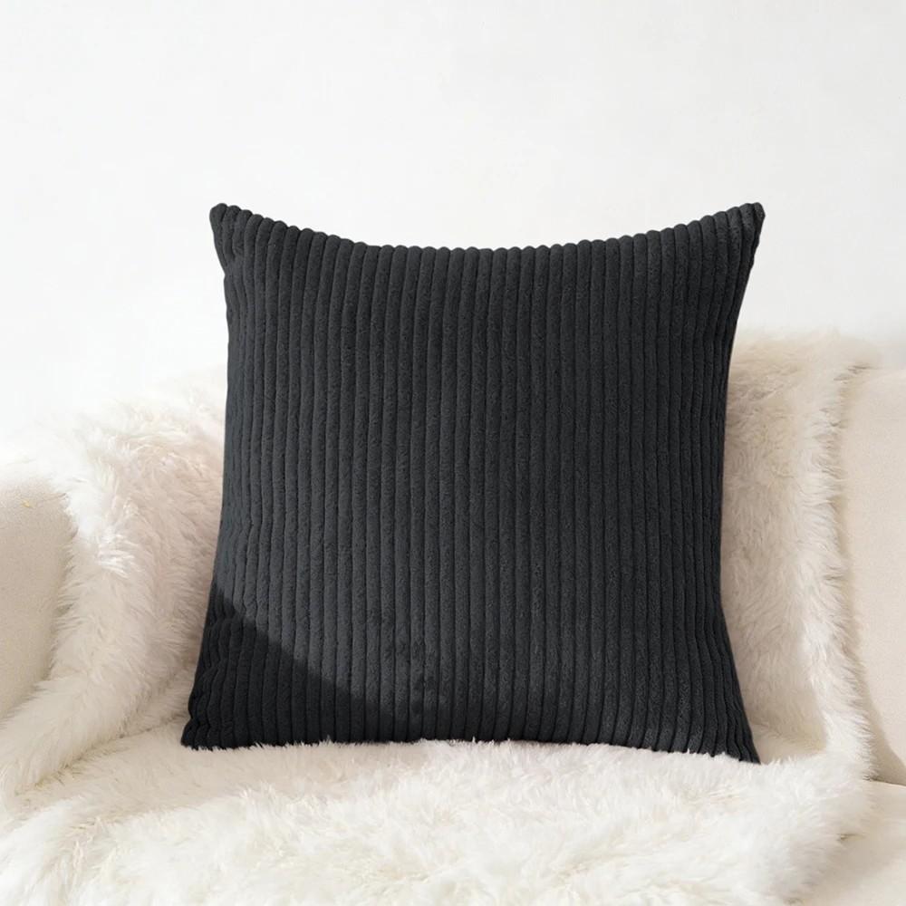 70x70 65x65Large Size Corduroy Pillow Cover Soft Plush Flannel Cushion Cover Fluffy Couch Pillow Case for Sofa Living Room Decor