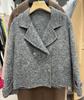 2026 Korean-Style Double-Faced Cashmere Coat: Short, Slim, Loose Woolen Design for Women