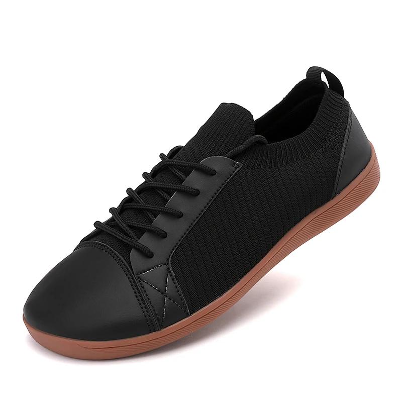 Puamss Unisex Wide Barefoot Shoes For Men Outdoor Trail Running Minimalist Men Shoes For Women Breathable Sneakers For Men