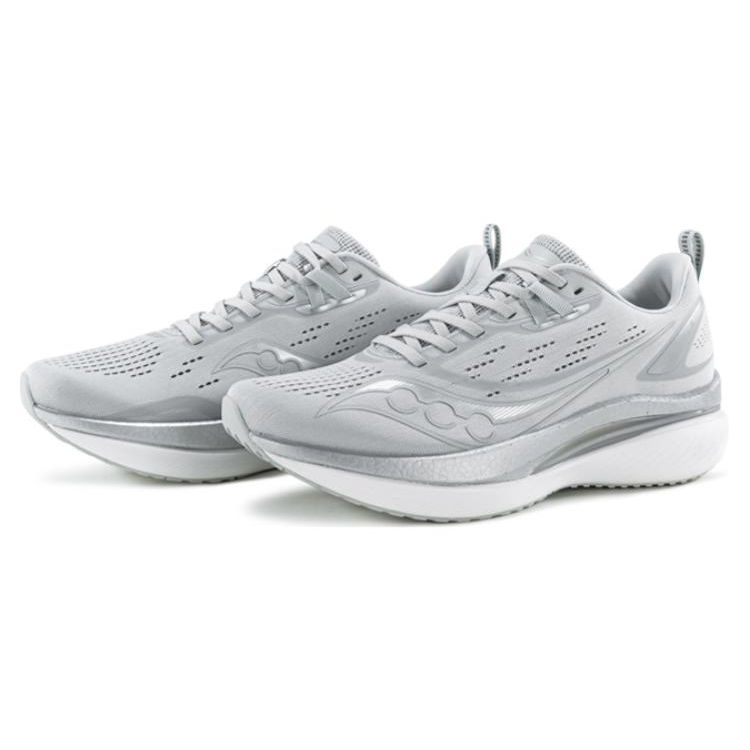 SAUCONY Tide Comfortable Mesh Cushioning Non-Slip Durable Low-Top Casual Running Shoes Unisex Sneaker Gray S28195-6