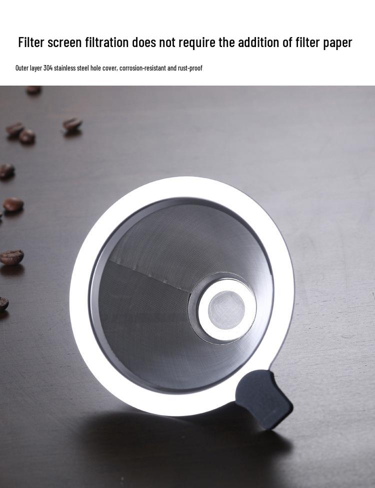 Glass Coffee Pot with Handle & Scale - Pour Over Coffee Drip Filter Set