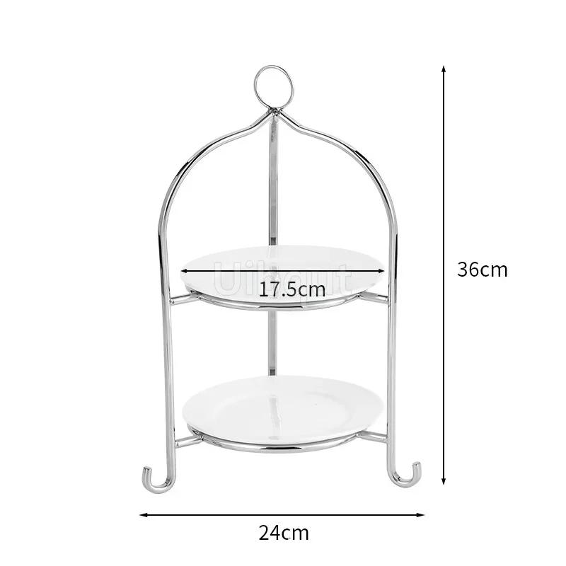 dessert table display rack bread table fruit tray Gold Dim sum Creative cake rack Restaurant Snack decoration Dessert rack