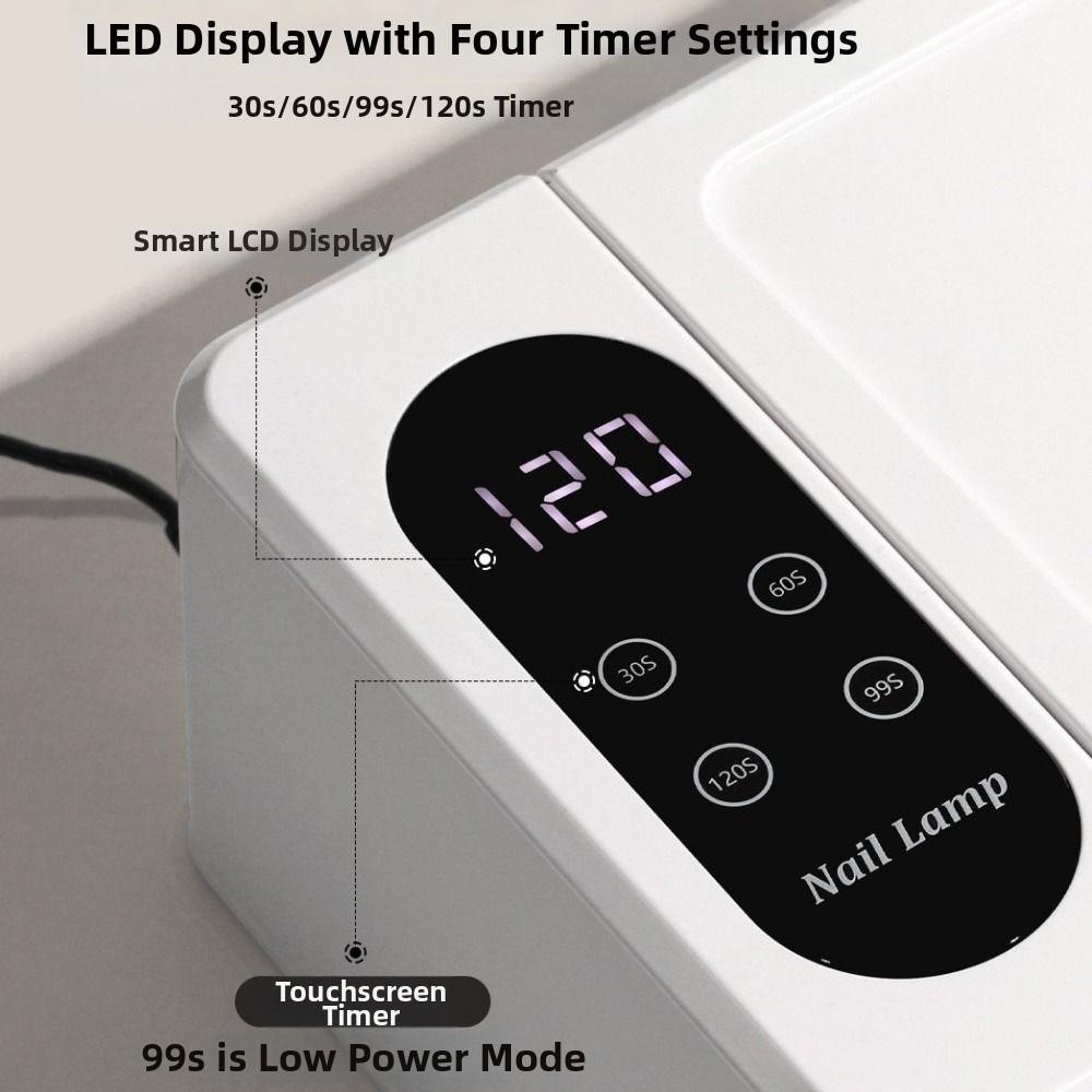 2IN1 UV Nails Lamp Dual Hand Nail Curing Lamp Professional UV LED Nail Light  DIY Nail Gel