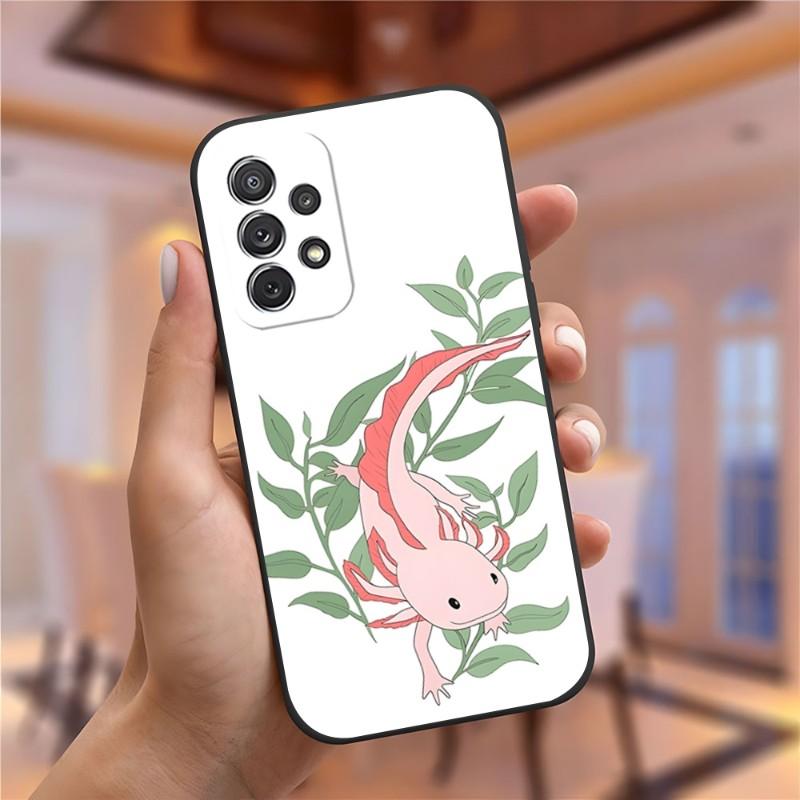 Süße Tier Axolotl Handyhülle Für Samsung Galaxy S23 S22 S10 S20 S30 S21 S8 S9 Pro Plus Ultra Fe Design Rückseite