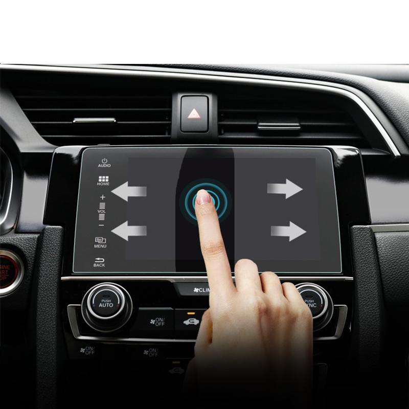 Pro Honda Civic 10th 2016 2017 2018 Car Navigation Tempered Glass Screen Protector LCD Touch Display Film