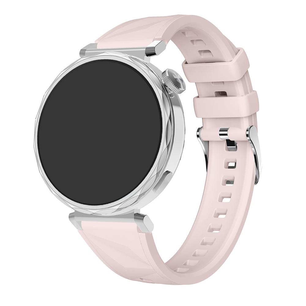 2 Stück - 18mm Geeignet für Huawei Watch GT5/GT5 Pro/GT4 Damen Silikon Dornschließe Smartwatch Armband