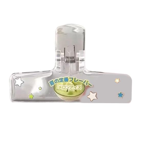 Зажим для герметизации пакетов Прозрачный акриловый зажим для чипсов для пищевых пакетов Зажимы для закусок Держатель для документов Компактный зажим-папка Органайзер для офиса и дома 526₽