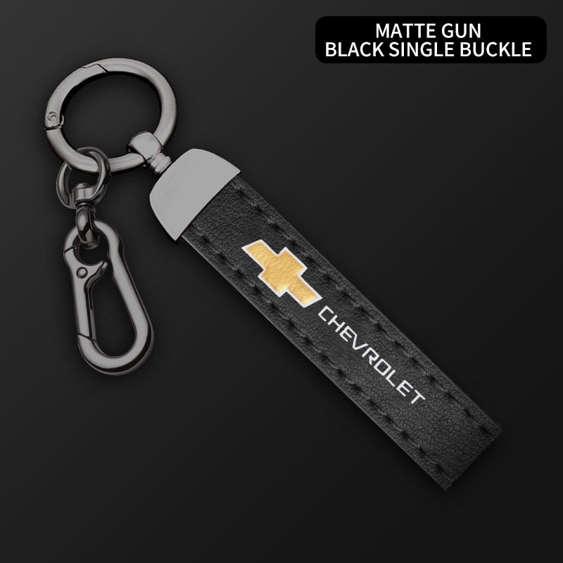 Multiple Colors Luxury Car KeyChain Genuine Leather Key Chain For Chevrolet Cruze Spark Captiva Suburban Camaro Malibu Silverado