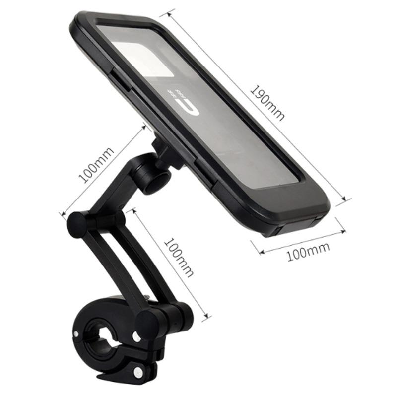 Waterproof Shockproof Bike Phone Mount for Motorcycle Ebike Delivery Riders with Anti Vibration for Secure Navigation