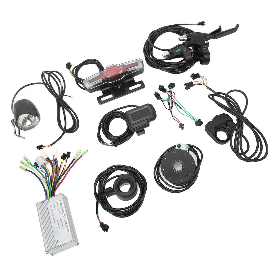 Zestaw do konwersji roweru elektrycznego, silnik 17A, sterownik silnika i zestaw mierników EN06 dla 250 W do 350 W