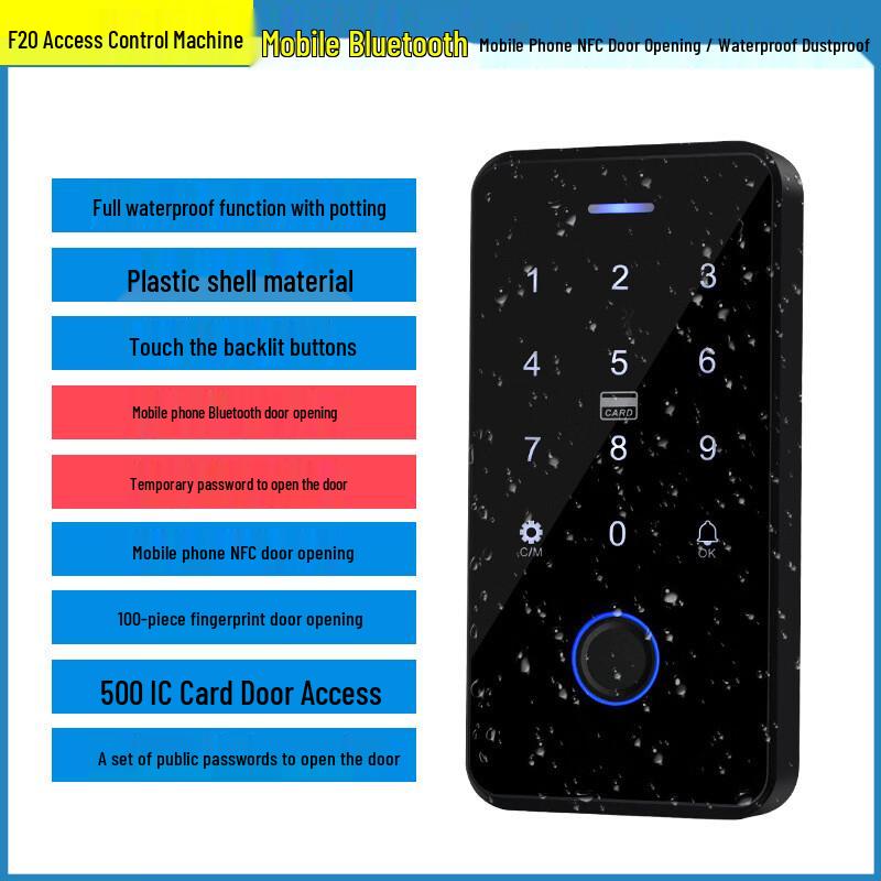 

F20 Biometric Access Control & Time Attendance System CN plug (adapter included)