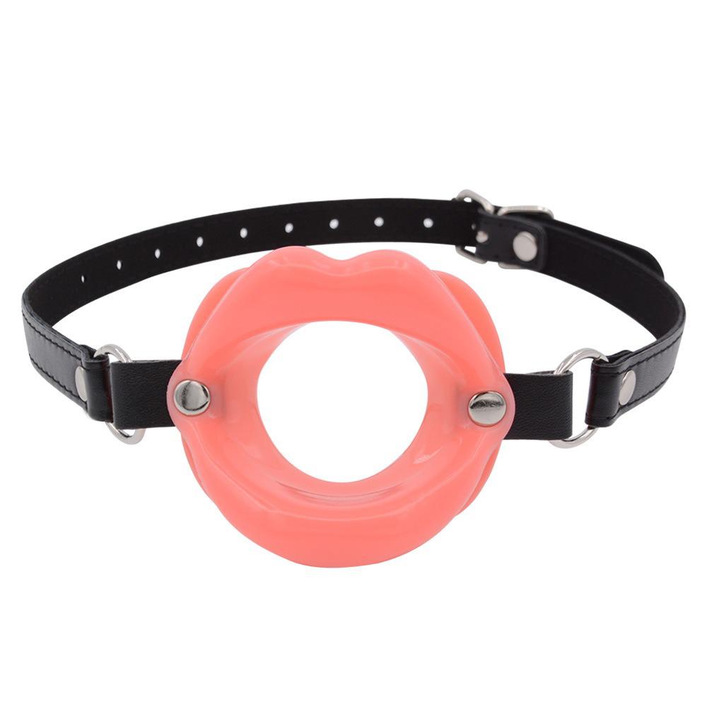 Silicone Oral Fixation Lips Ring Silicone O-Ring Open Mouth Gag for Couples Sex Toys Bondage Restraint Lips Shape Sex Shop