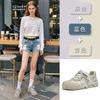 Retro Leather Women's Autumn New Shoes Women's Two-color Shoelaces Crooked Head Sports Shoes Casual Women's Shoes