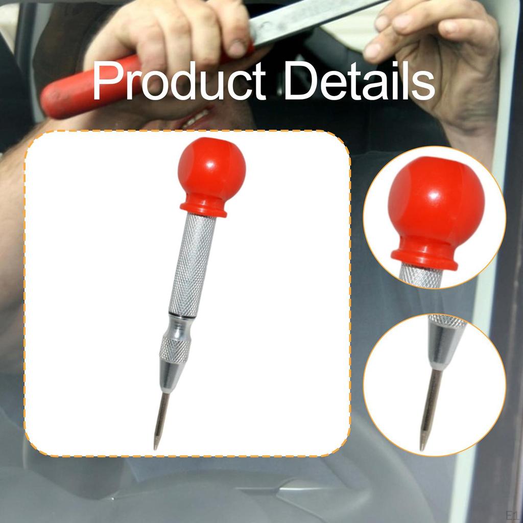 3 Pieces Automatic Center Punch Set Premium with Steel Tip Lightweight Spring Loaded 5