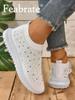 Running Shoes Casual  Shoes Round Toe Crystal   Pumps Single Shoes