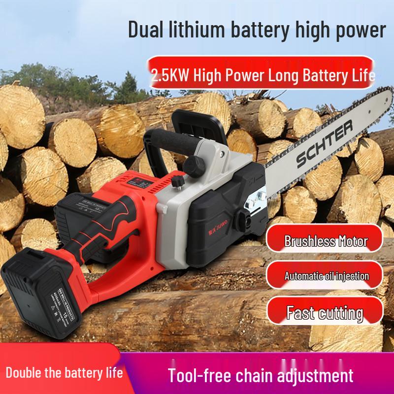 Wireless Lithium-ion Electric Chainsaw for Outdoor Pruning and Efficient Single-Hand Logging