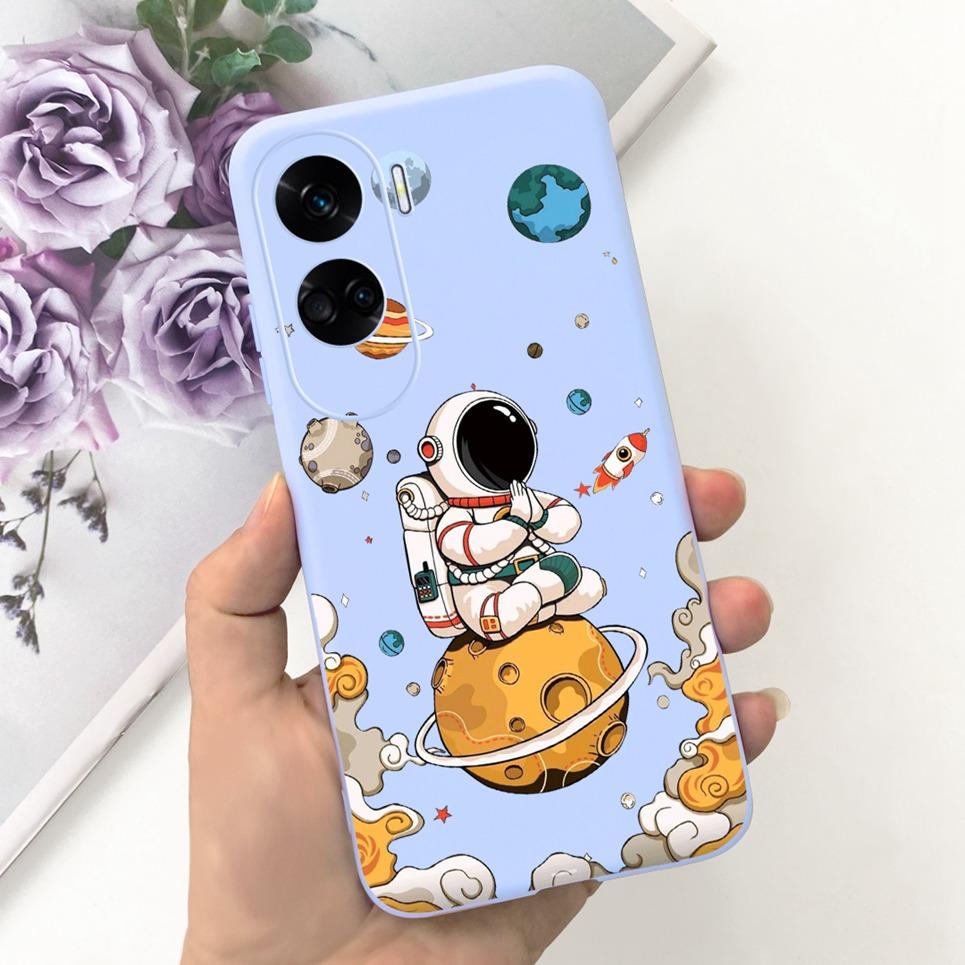 

For Funda Honor 90 Lite Case Honor 100 Pro Honor100 5G Back Cover Astronaue Cow Pattern Etui Soft Silicone Huawei Honor90 Lite Honor 100 Pro 5G