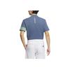 adidas Round Neck Striped Logo Printed Short Sleeve T-Shirt Men Tops Blue IN9054