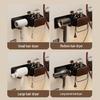 Walnut Hair Dryer & Makeup Brush Organizer, No-Drill Wall Mount