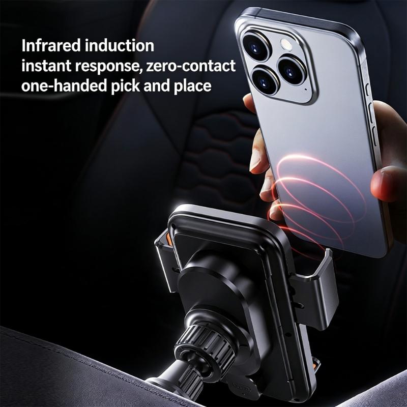Wireless Car Chargers,15W Fast Charging Car Chargers Phone Holder Mount, Windshield Dashboards Air Vent Phone Holder