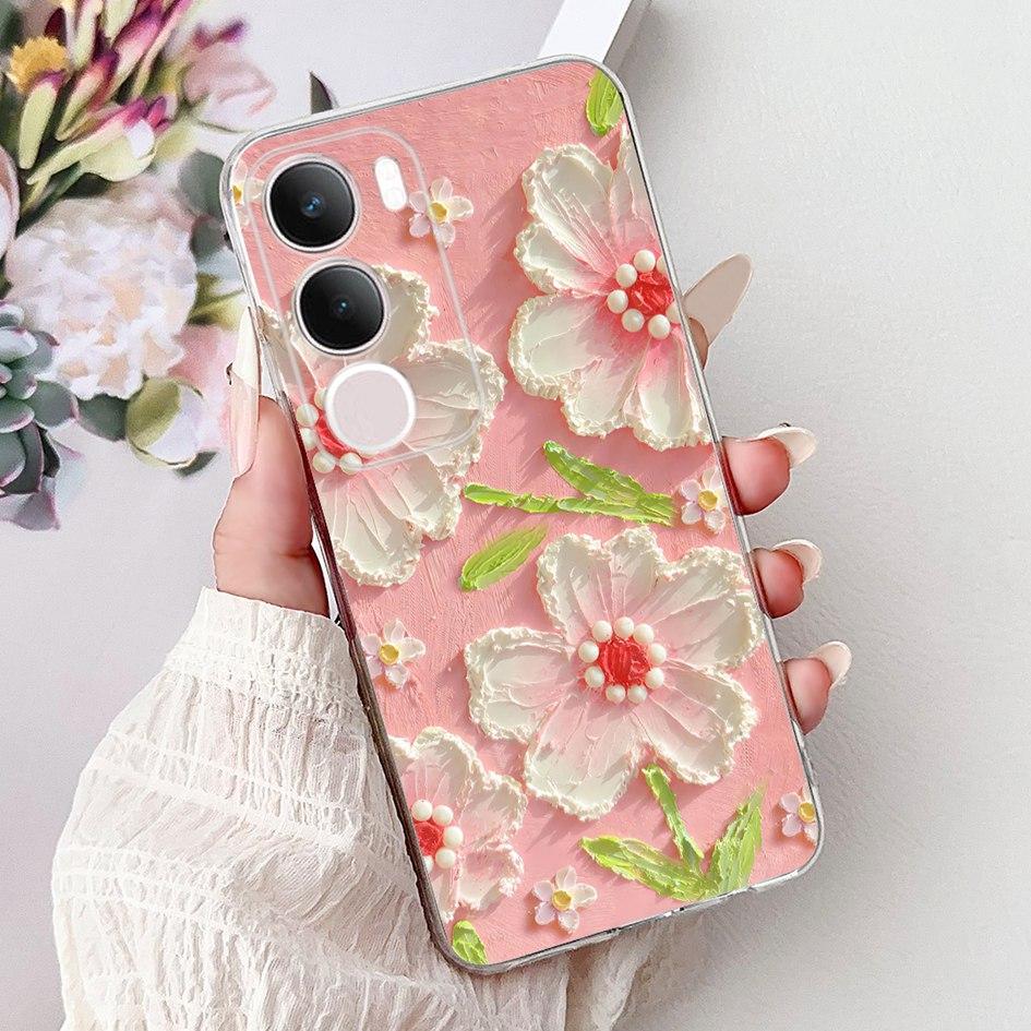 Silicone Case For Vivo Y19s V2419 Cover Lovely Cat Butterfly Cartoon Soft Back Protective Shell For Vivo Y19s 4G Y 19s TPU Coque